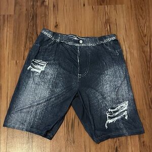 Women's Distressed Denim Jean Shorts